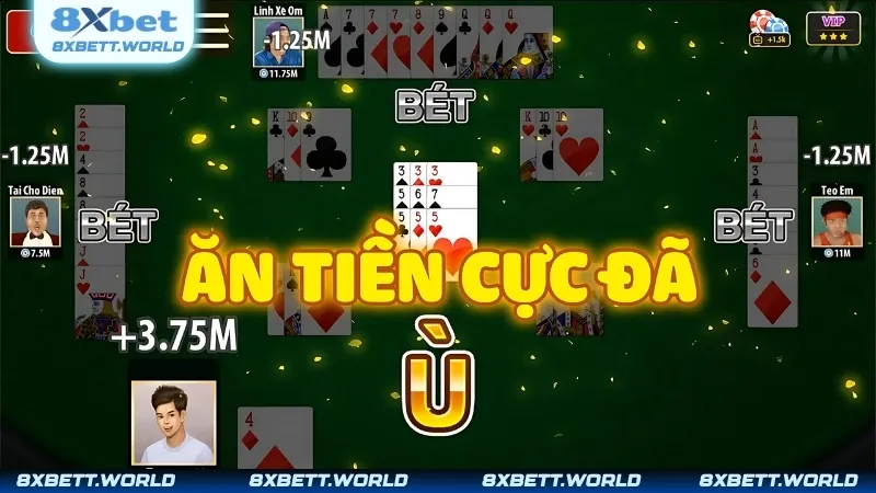 Mỗi ván Phỏm Tá Lả sẽ trải qua 4 vòng chơi để xác định người chiến thắng